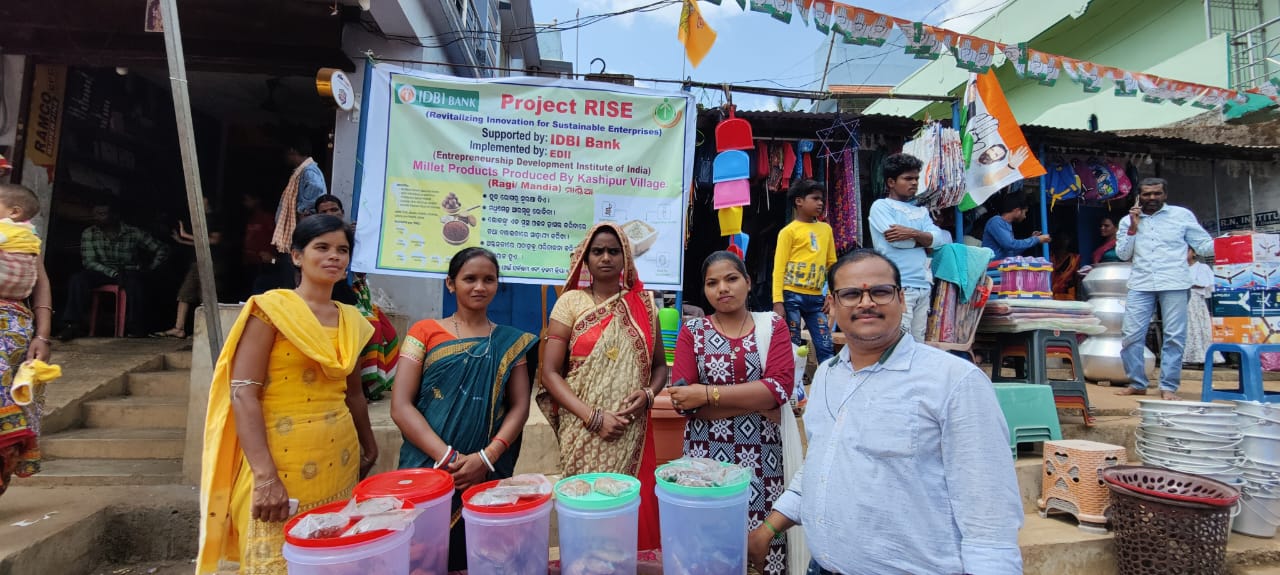 Sale of Millet Products by Self-Help Women in Kashipur